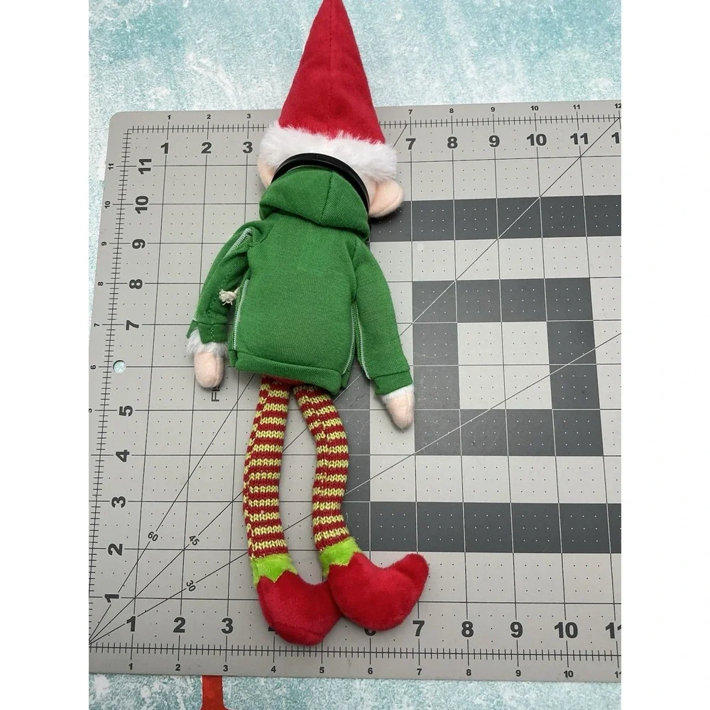 Elf Plush Shelf Sitter Holiday Christmas Tabletop Decor‎ Dangling Feet 12